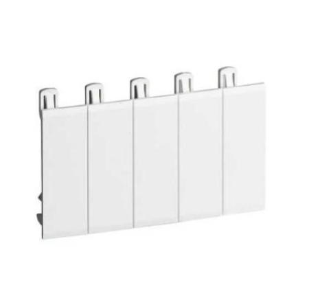 Copriforo DIN 5 moduli con prefratture Bticino F215FP