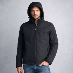 U-POWER CY289BC Giacca in tessuto Soft Shell KYRA Black Carbon