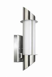 APPLIQUE PER ESTERNO LUCE DIFFUSA ACCIAIO SATINATO 1XE27 