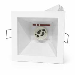 Faretto da incasso in metallo verniciato bianco