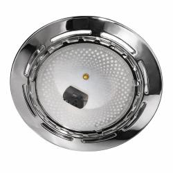 FARO DA INCASSO A SOFFITTO CON CORNICE CROMO