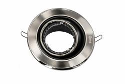 FARETTO INCASSO F96 ORIENTABILE TONDO NICHEL NERO