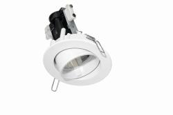 FARETTO INCASSO F81 FISSO TONDO BIANCO 1XE14