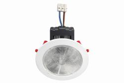 FARO DA INCASSO A SOFFITTO CON CORNICE BIANCA