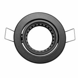 FARO DA INCASSO A SOFFITTO ORIENTABILE NERO 1XGU4