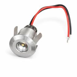 PUNTO LED DA INCASSO PER INTERNI TONDO ALLUMINIO