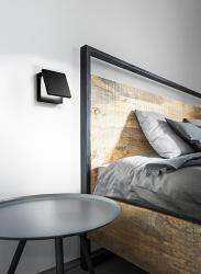 Applique Perenz SECRET 6706 N LC LED lampada parete regolabile NERO