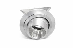 FARETTO DA INCASSO A SOFFITTO TONDO IN METALLO COLOR ALLUMINIO