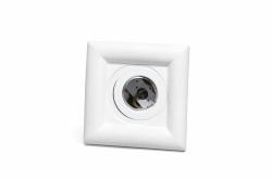 FARETTO DA INCASSO IN GESSO PER INTERNI QUADRATO BIANCO 35W 12V