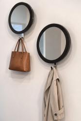 Porada Kit 2 Specchi Stars appendiabiti Wengè 30 CM