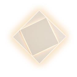Applique da parete a LED Dakla 3000K 1090Lm bianca H28cm - Mantra  