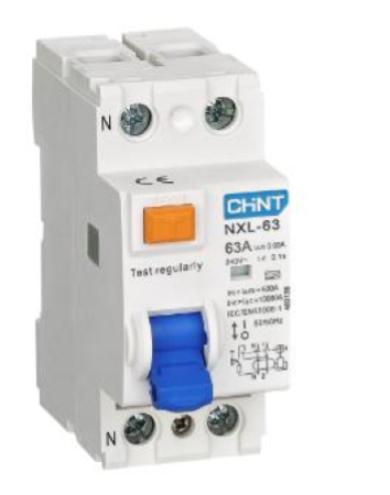 INTERRUTTORE DIFFERENZIALE PURO 2 POSTI 25A 30ma AC