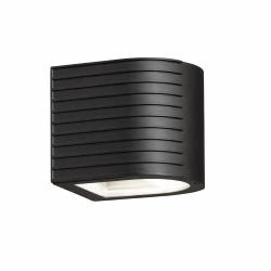 APPLIQUE DA PARETE PER ESTERNO OTELLA DOPPIA EMISSIONE 2XR7S 150W NERO