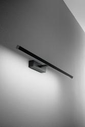 Applique Perenz Riga 8040 N CT LED 12W 840 lm IP44 in metallo orientabile finitura nera