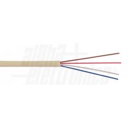 Cavo piattina telefonica 4 poli - Avorio PREZZO AL METRO