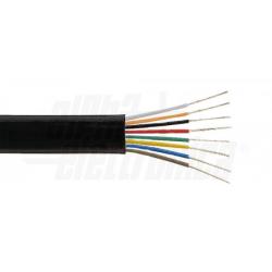 Cavo piattina telefonica 8 poli - Nero