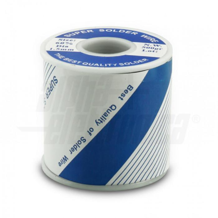 Stagno in rocca 60% Sn 40% Pb - 500gr - ø1,50mm