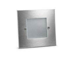 FARETTO DA INCASSO A SOFFITTO QUADRATO CON CORNICE CROMO SD101 N ITRE