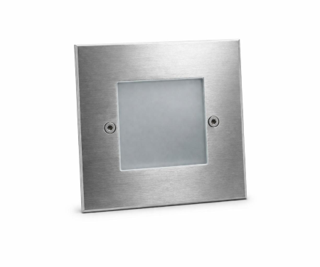 FARETTO DA INCASSO A SOFFITTO QUADRATO CON CORNICE CROMO SD101 N ITRE