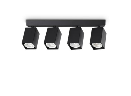 DYNAMITE PL4 LINEAR SQUARE NERO 371368 IDEAL LUX