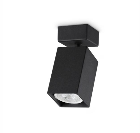 PLAFONE ORIENTABILE DYNAMITE AP1 SQUARE NERO 371191 IDEAL LUX