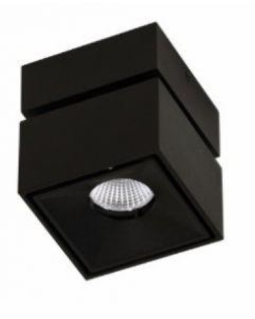 FARETTO LED MINI RUBYC NERO 7W 220/240V 2700K/3200K/4000K IP20 BENEITO FAURE 4333-N