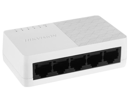 Switch HIKVISION DS-3E0105D-O 5x porte 10 porte RJ45 da 100 Mbps Alimentazione 1 Gbps 5 VDC 0,6 A