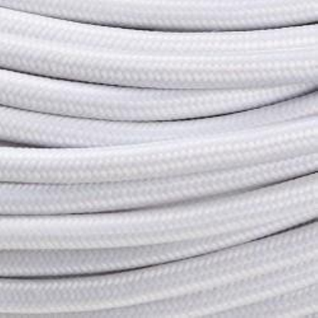 CAVO TRECCIA SETA 3X0,75 BIANCO – FAI 8900/3075/BIA PREZZO AL MT