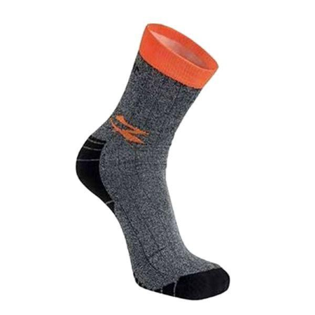 2 Paia - Calze da lavoro U-Power Antifreddo Arancione fluo con fasce stretch Giady WSK218OF
