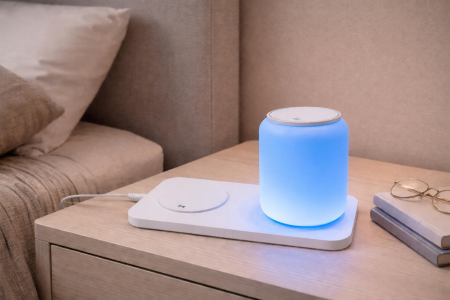 LAMPADA DA TAVOLO BIANCA 4 W RGB CON RICARICA WIRELESS