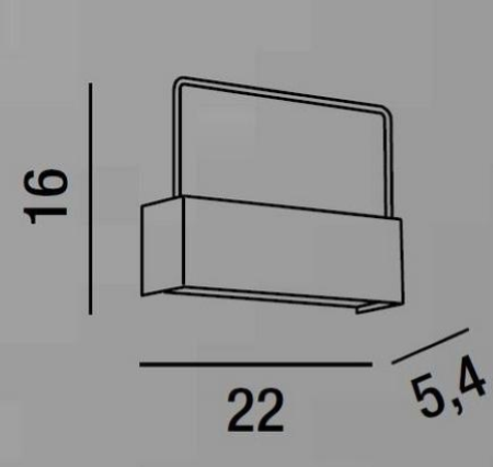 Applique a led Ghost 6856 B CT Perenz