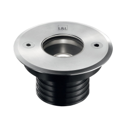 FARETTO DA INCASSO PER ESTERNO BRIGHT2.4 5W 24Vdc 3000K 34° ACCIAIO INOX