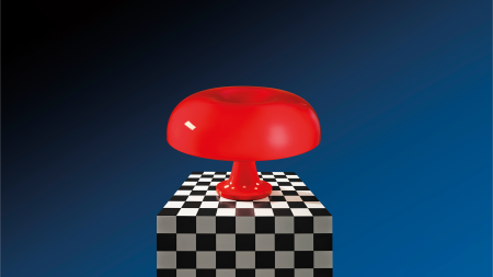 Lampada da tavolo Artemide Nessino Rosso 0039080A
