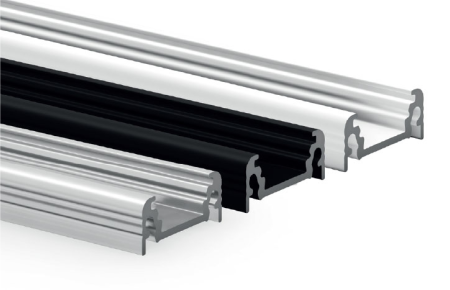 PROFILO DA SUPERFICIE BIANCO 3 METRI + COVER OPALE + 2 TAPPI PER STRISCIA LED