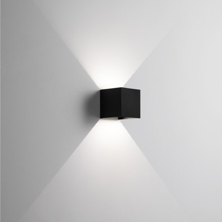 APPLIQUE DA ESTERNO CUBO NERO 10X10X10 16W 4000K IP54