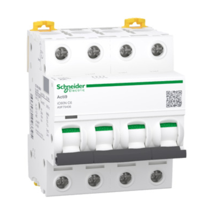 Interruttore magnetotermico iC60N 4P C 6A 6000A