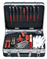Valigia in ABS con kit di utensili Intercable AO0108