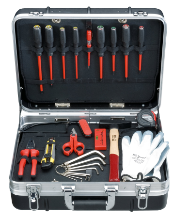 Valigia in ABS con kit di utensili Intercable AO0108