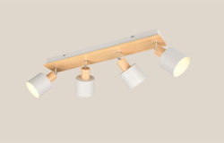 PLAFONIERA SHANTI A SOFFITTO 4 SPOT TRIO LIGHTING 862700476