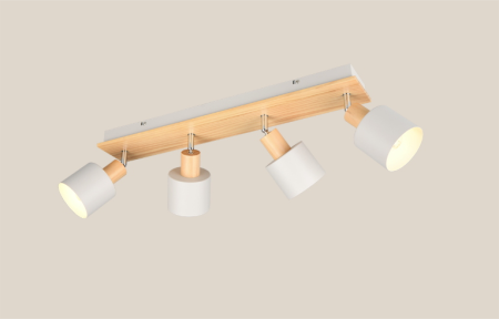 PLAFONIERA SHANTI A SOFFITTO 4 SPOT TRIO LIGHTING 862700476
