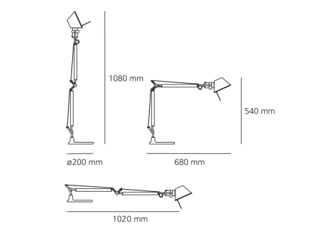 Tolomeo Mini Tavolo - Alluminio - Corpo Lampada A005910 ARTEMIDE