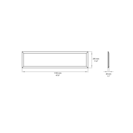 Pannello Led 120×30 Tricolor Backlight – LAMPO PABKFL120X30MC 40W