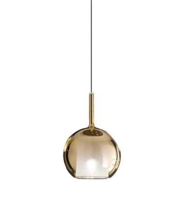 Glo Medium Lampada Sferica Iconica da Sospensione in Vetro 0811-21 ORO PENTA LIGHT