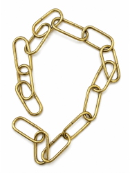 Catena Liscia Lega Ottone 50 cm