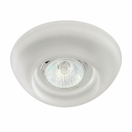 FARETTO DA INCASSO F103 FISSO TONDO VETRO BIANCO FORO 103