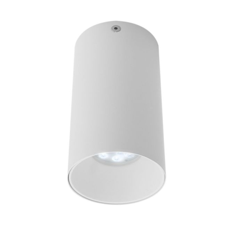 CILINDRO IN ALLUMINIO BIANCO OPACO 1XGU10