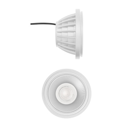Modulo equipaggiato con LED COB 20W, temperatura di colore bianco caldo e angolo lente di 36°. XCOMBO