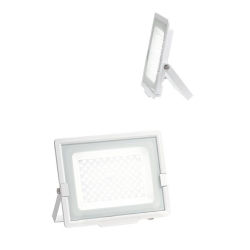 Gea Luce Proiettore LED GES844C con Staffa - Alluminio Bianco   100W 3000K