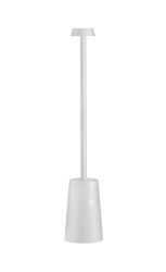 LAMPADA DA TAVOLO RICARICABILE BIANCA 3W AUTONOMIA FINO A 25 ORE