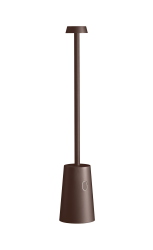 LAMPADA DA TAVOLO RICARICABILE CORTEN 3W AUTONOMIA FINO A 25 ORE